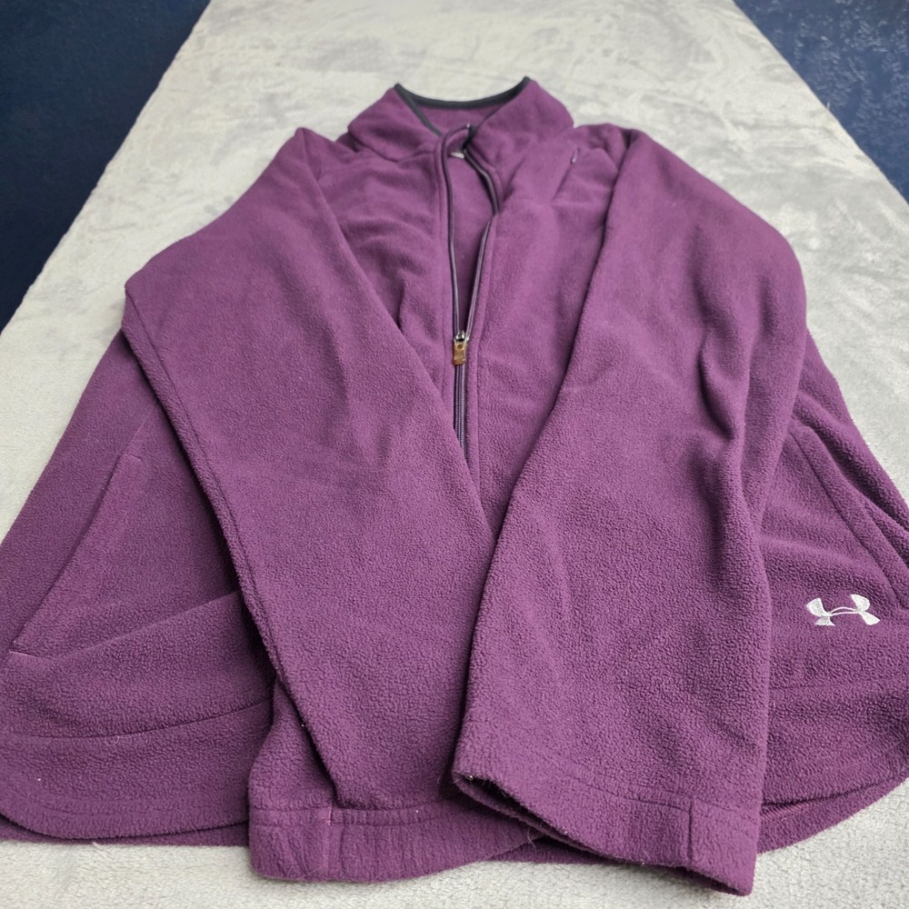 UA Lightweight Fleece‎ Full Zip Jacket Purple Women's LG